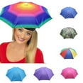 thumbnail image 2 of New Outdoor Foldable Sun Umbrella Hat Golf Fishing Camping Headwear Cap Head Hat, 2 of 6