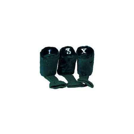 - On Course Longneck Headcovers (Black, 3 pack) Golf Club Cover NEW