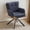 Blue, variant on Fabric Dining Chair,Modern Upholstered Swivel Chairs Comfy Accent Armchair with Mid Back, Desk Arm Chair for Kitchen/Living Room/Home Office, Navy