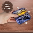thumbnail image 7 of 3dRose, Sunset on the Indian Ocean with lava rock islets in the foreground, Set of 8 Coasters - Soft, 7 of 7
