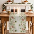 thumbnail image 2 of Table Runner 48 Inches Long for Kitchen Dining, Watercolor Floral Dresser Scarf Farmhouse, Dining Table Decorations for Wedding/Parties, Spring Green Flowers Botanical Beige 13 x 48 In, 2 of 8