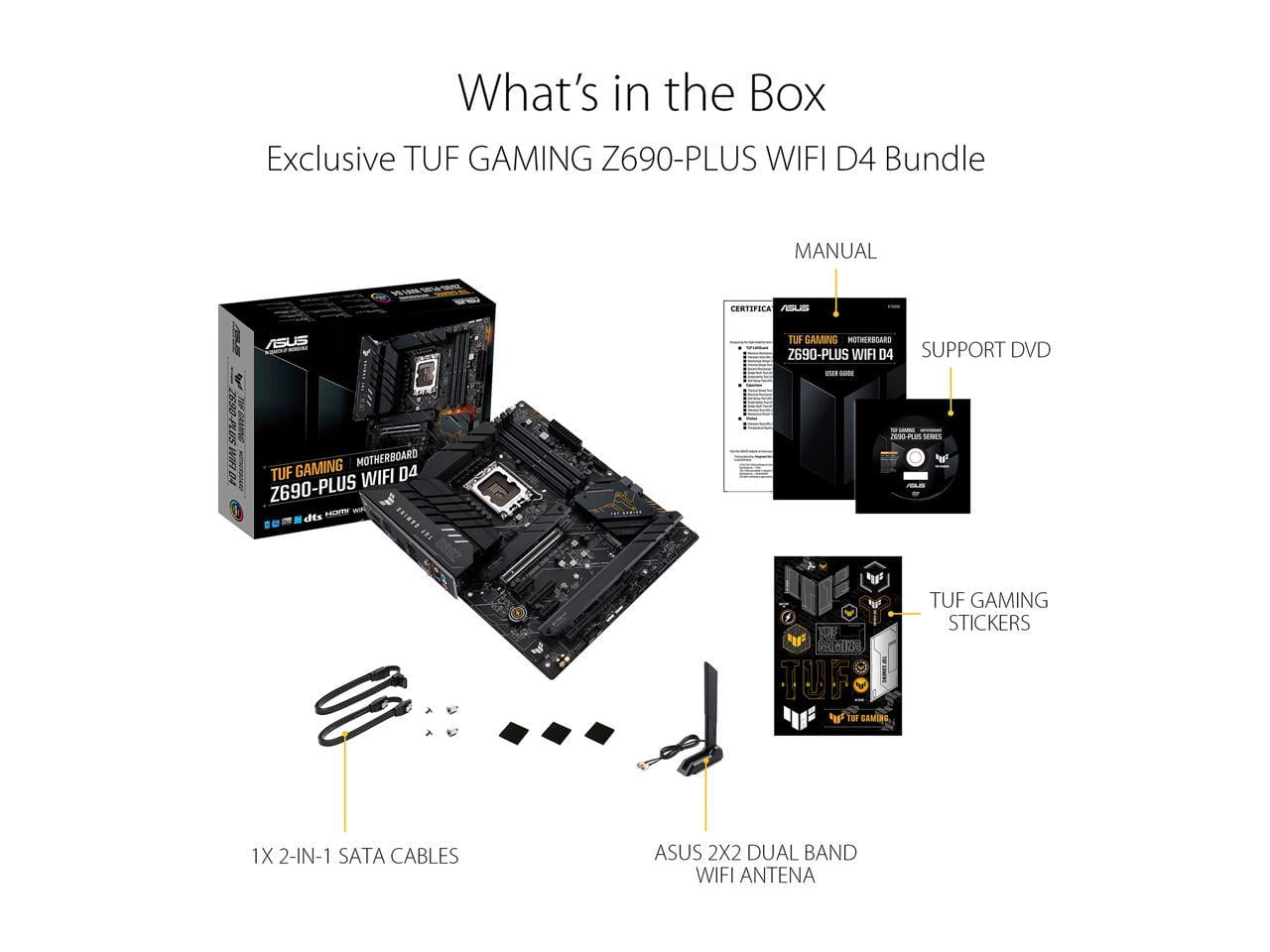 ASUS TUF Gaming Z690-Plus WiFi D4 LGA 1700 Intel 12th Gen ATX