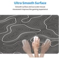 thumbnail image 3 of Large Mouse Pad XXL, Topography Contour Map Gaming Mouse Pad, Big Desk Mat with Stitched Edges Mousepad for Gaming Keyboard Computer Laptop Office, 31.5'''' X 12'''', 3 of 5