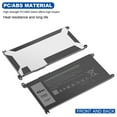 thumbnail image 5 of YRDD6 Battery For Dell Inspiron 3493 3582 3583 3593 3793 Latitude 3310 VM732, 5 of 6