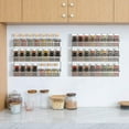 thumbnail image 3 of Bextsrack Wall Mount Spice Storage Rack Room Decor Hanging Shelf for Kitchen Cabinet, Silver, 3 of 7