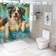 thumbnail image 7 of BCIIG Dog Bathroom Decor Set in Polyester Fabric with Hooks, Chic Modern Shower Curtain for Colorful Luxurious Graphic Print, Washable and Waterproof, Multi-Size Options 60"x72, 7 of 7