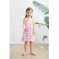 thumbnail image 2 of Little Girls Dinosaur Dress Toddler Baby Pink Bowknot Summer Dresses Sundress 2T (Dino-311), 2 of 7