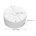 thumbnail image 2 of OATIPHO Weatherproof Plastic Junction Box for Security Monitor Wiring Ceiling Mount White Electrical Box, 2 of 8
