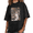 Black-5, variant on Washed Cat Dad Club Back Graphic Funny Tees T-shirt Life Is Better With Cats Quote Tops Black S-2XL Plus Size
