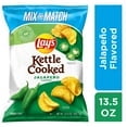 thumbnail image 4 of Lay’s Kettle Cooked Jalapeno Potato Chips, 13.5 oz-4pk, With Olive White Bowl By OMA, 4 of 6