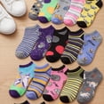 thumbnail image 3 of Tipi Toe Women's 20 Pairs Colorful Patterned Low Cut/No Show Socks NS196-AB, 3 of 5