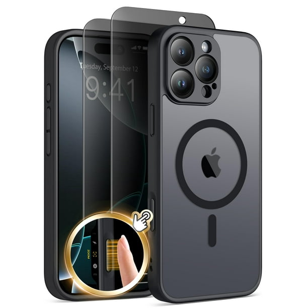 Funda magnética GolbinBox para iPhone 16 Pro Max negra