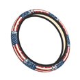 thumbnail image 3 of Goofa Vintage American Flag Pattern Elastic Stretch Steering Wheel Cover,Universal 15 inch, Microfiber Breathable Ice Silk, Anti-Slip, Odorless, Easy Carry, 3 of 8
