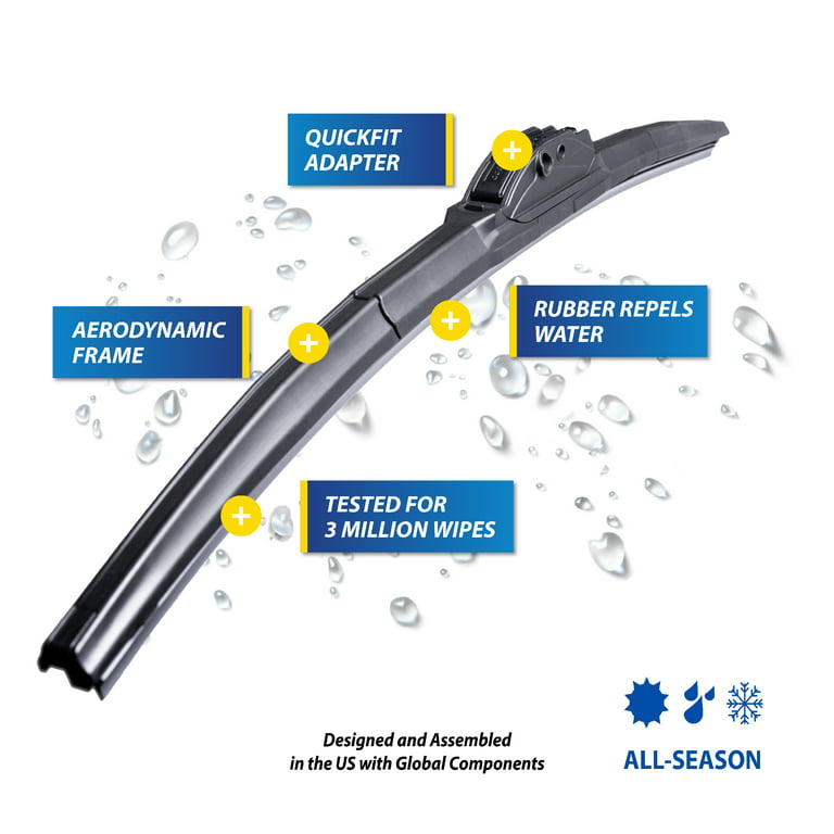 Rain-X Latitude Water Repellency 14 2-in-1 Windshield Wiper Blade 
