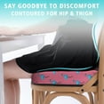 thumbnail image 3 of Premium Flamingo Pattern Memory Foam Seat Cushion Ergonomic Chair Pad for Office Chair, Car, Airplane & Bleachers Sciatica, Tailbone Hip & Back Pain Relief - Chair Cushion for Long Office Workers., 3 of 5