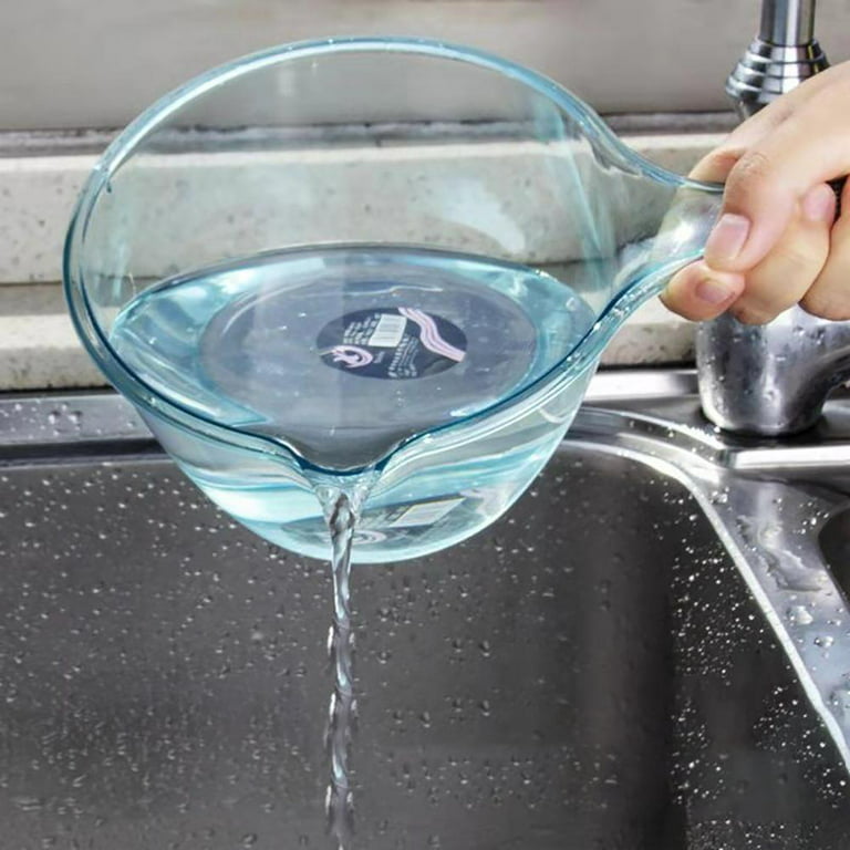 Plastic Water Ladle Thicken Shower Bucket great for Bathing Kitchen Ladles  Bathroom Hair Washing Water Scoop 