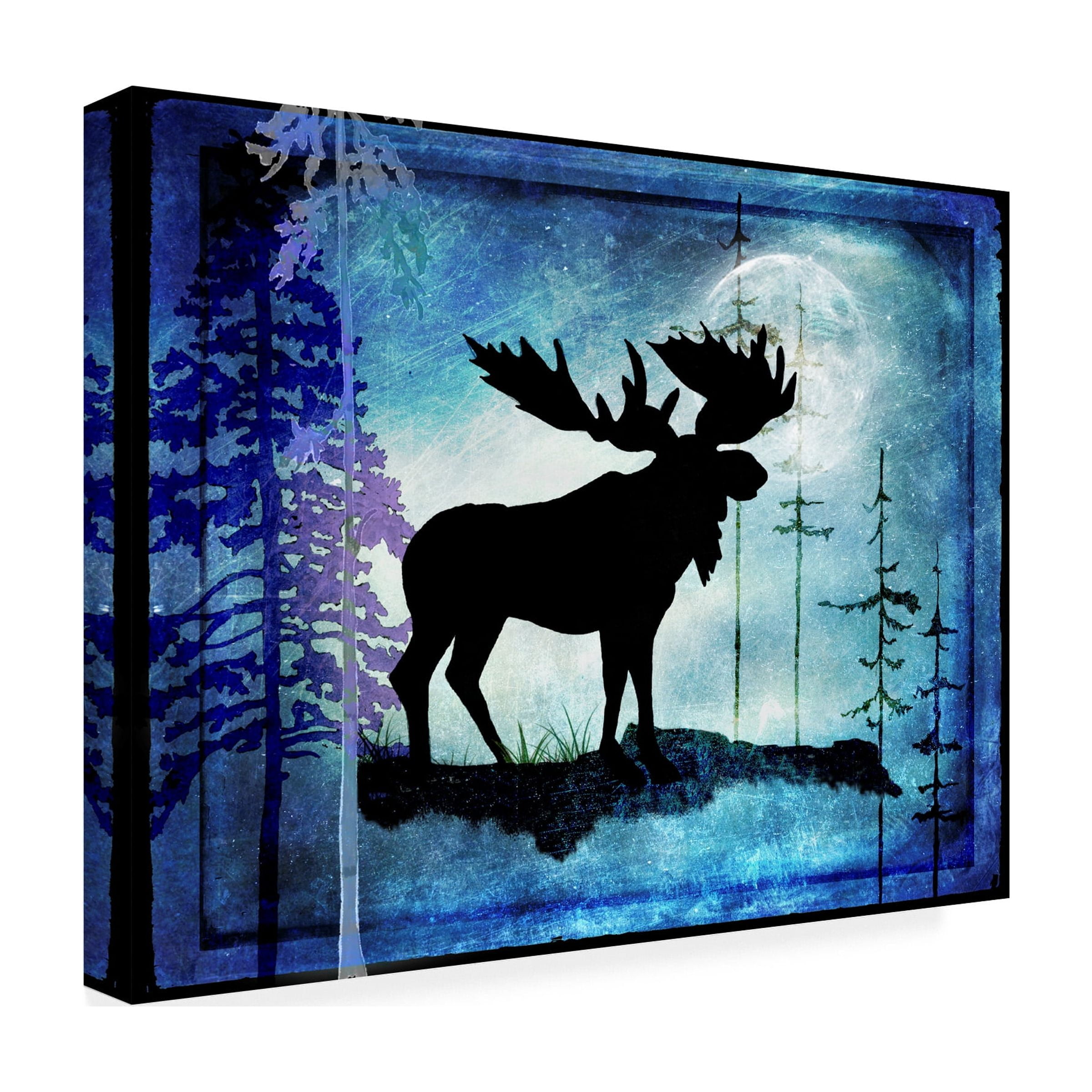 LightBoxJournal 'Midnight Moose' Canvas Art