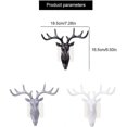thumbnail image 2 of 3 Pieces Door Hooks Key Hooks American Antlers Hooks For Keys Clothes, 2 of 4