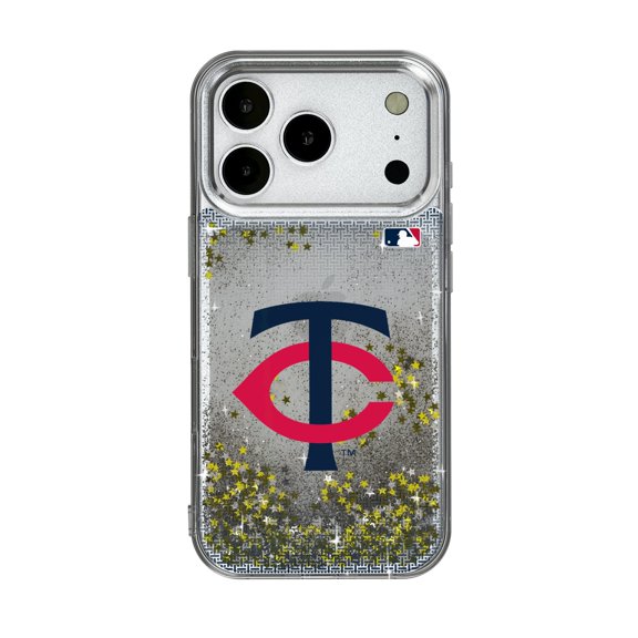 Minnesota Twins Linen Logo iPhone Glitter Case