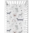 thumbnail image 1 of Sábana bajera ajustable Sweet Jojo Designs, 132 x 71 x 20 cm, estampado de cachorros, 1 of 6