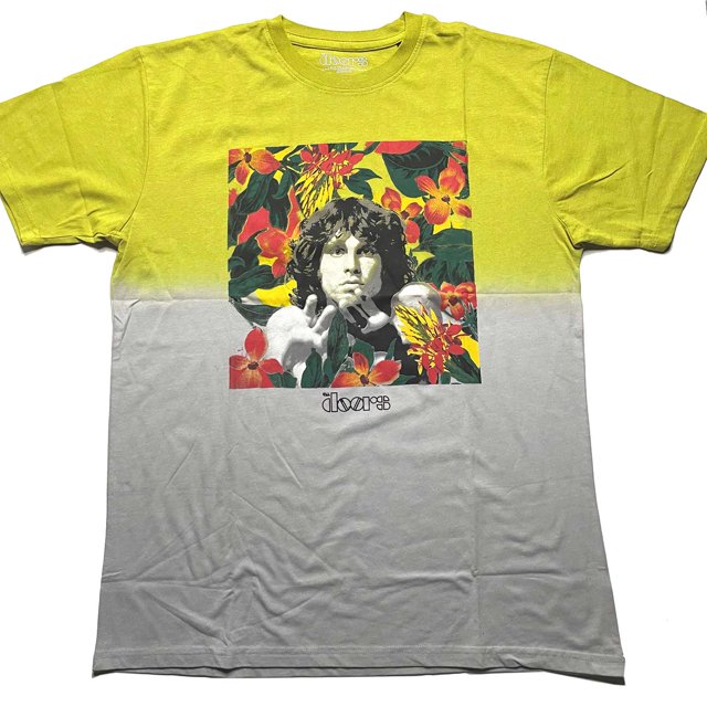 The Doors - Camiseta de Algodón para Adultos Unisex (Amarillo)