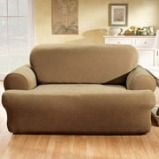 Angle View: Hometrends Stretch Sullivan T-Cushion Loveseat And Sofa Slipcover