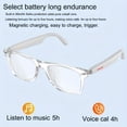 thumbnail image 3 of GJX Wireless Smart Glasses - AI Voice Assistant, Touch Controls, Remote Camera Control, Built-in Microphone and Speaker - Perfect Gift, 3 of 4