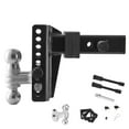 thumbnail image 1 of Adjustable Trailer Hitch, 2.5" Receiver, 6" Three-ball Hitch, 22,000 lb Capacity, 1 of 1
