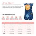 thumbnail image 3 of Fotbe Planets And Stars1 Vestido de Dormir para Niñas de 3 a 10 Años, Mangas Cortas, Estilo Princesa, Pijama Camisón con Mangas Voladas-Small, 3 of 6