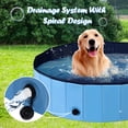 thumbnail image 5 of Demi Bonn 63" Foldable Dog Swimming Pool Large, Medium, Small Sizes, PVC Pet Pool for Outdoor, Blue, 5 of 8