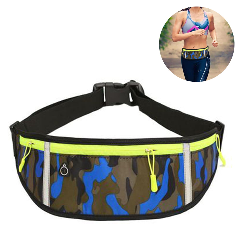 Luminous Fanny Pack For Ladies Stylish Camouflage Design Reflector Bag Strap New 