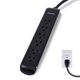 thumbnail image 1 of Philips SPC3064BG/37 - Tira de alimentaci&oacute;n de 6 tomas, cable de alimentaci&oacute;n trenzado de dise&ntilde;o, cable de extensi&oacute;n de enchufe plano, perfecto Philips Accessories NA, 1 of 7