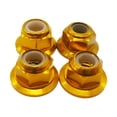 thumbnail image 1 of fastboy 4pcs/set Aluminum Alloy Nylon Wheel Lock Nut For 1/10 Axial SCX10 Crawler Crawler S Durability Golden 1Set, 1 of 6