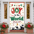 thumbnail image 5 of Decorative Design Christmas Banner Holy Night Joy to the World Holiday Decoration Outdoor Indoor Christmas Celebration Banner for Church Event Family Gathering Gift Decoration, 5 of 8