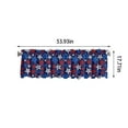 thumbnail image 3 of JeashCHAT 4th of July Stars and Stripes Kitchen Curtain Valance, American Flag Patriotic Theme Valance and Swag for Kitchen Window Decor, Rod Pocket Short Curtain, 54" x 18", 3 of 7