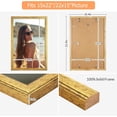 15x22 Wood Frame Gold, Ornate Natural 22x15in Picture Poster Frame ...