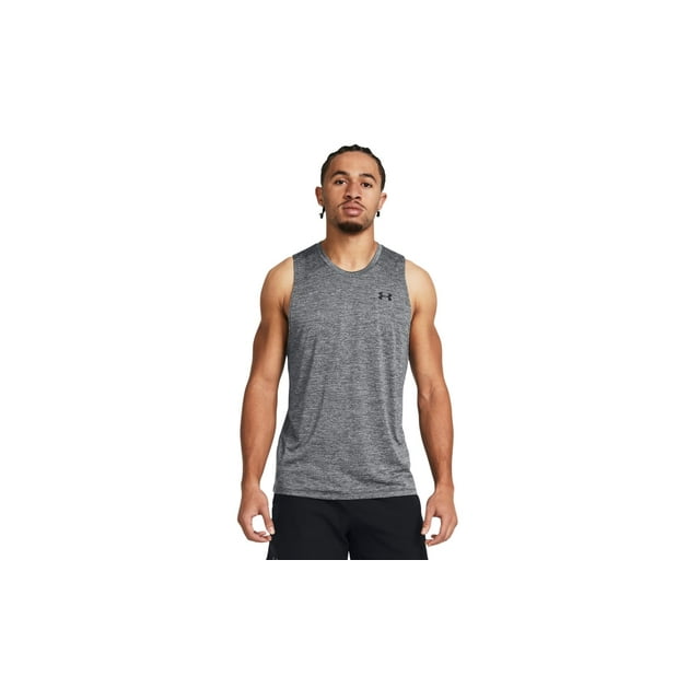 Camiseta sin mangas Under Armour para hombre Tech 4XL Castlerock Negro