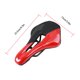 thumbnail image 4 of Worallymy Asiento de sillín de bicicleta de carretera Diseño hueco Asiento de cojín de cuero de PU transpirable Accesorio de ciclismo de carretera negro rojo Worallymy JD735810095, 4 of 7