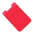 thumbnail image 4 of 2 fundas adhesivas de doble capa para teléfono, con bolsillo trasero tipo parche (rojas), 4 of 7