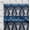 Blue, variant on oneOone Organic Cotton Poplin Twill Fabric Ethnic Ikat Decor Fabric Printed BTY 42 Inch Wide