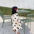 thumbnail image 4 of Baby & Toddler Kids Girls Polka Dot Princess Dress Children's Big Dot Dress Summer Girl Puff Sleeve Princess Skirt Children's Skirt Play Dress,3-4Y, 4 of 14