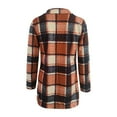 thumbnail image 5 of JGNGSHN Women's Plaid Shacket 2025 Long Sleeve Button Up Flannel Shirt Winter Tartan Jacket Coats, 5 of 6