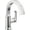 Lumicoat Chrome, variant on Delta 588Sh-Dst Tetra 1.2 GPM Single Hole Bathroom Faucet And Push Pop-Up Drain Assembly -