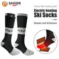 thumbnail image 1 of Savior Heat Rechargeabel Electric Heated Socks ,7.4V Lower Safety Voltage Battery Powered Heating Hosiery For Men and Women, Riding Motorcycle and Bicycle Camping Hiking Fishing Skiing In Cold Winter, 1 of 17