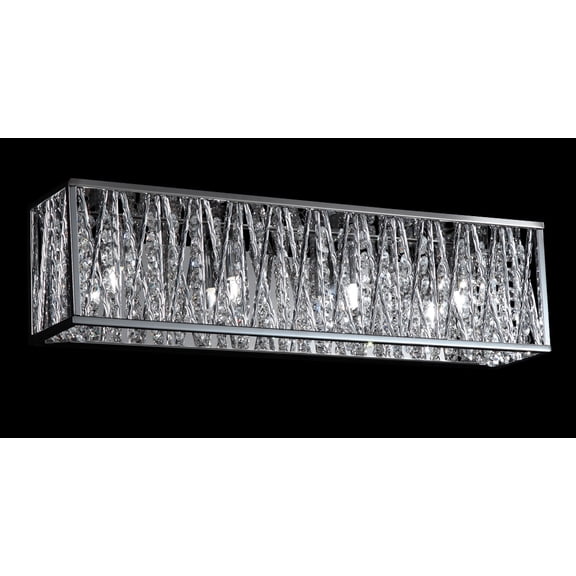 Z-Lite Terra 4 Light LED Vanity Light in Chrome