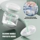thumbnail image 5 of Minnieouse Caja de almacenamiento para dentaduras postizas cómoda y seca Mantenimiento sin complicaciones Caja de almacenamiento de fijador - cuidado de los oídos Verde Pino Blanco, 5 of 6
