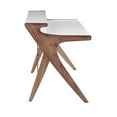 thumbnail image 2 of Indoor Home Office Furniture Archer Contemporary Desk In Walnut Wood With White Wood Top, 2 of 7