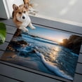 thumbnail image 3 of Rectangle Area Rugs 2 x 3 Ft, Beach Reef Non-Slip Residential Carpet, Shiny Sunset Ocean Waves Natural Seaside Indoor Crawling Mats Runner Rugs for Living Room/Dining Room/Bedroom, 3 of 8