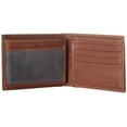 thumbnail image 5 of Cartera Timberland Wellington de piel con doble pliegue RFID, color coñac, 5 of 5