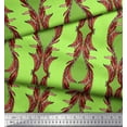 thumbnail image 2 of Soimoi Poly Georgette Fabric Stripe & Ogee Damask Print Sewing Fabric Yard 42 Inch Wide, 2 of 3